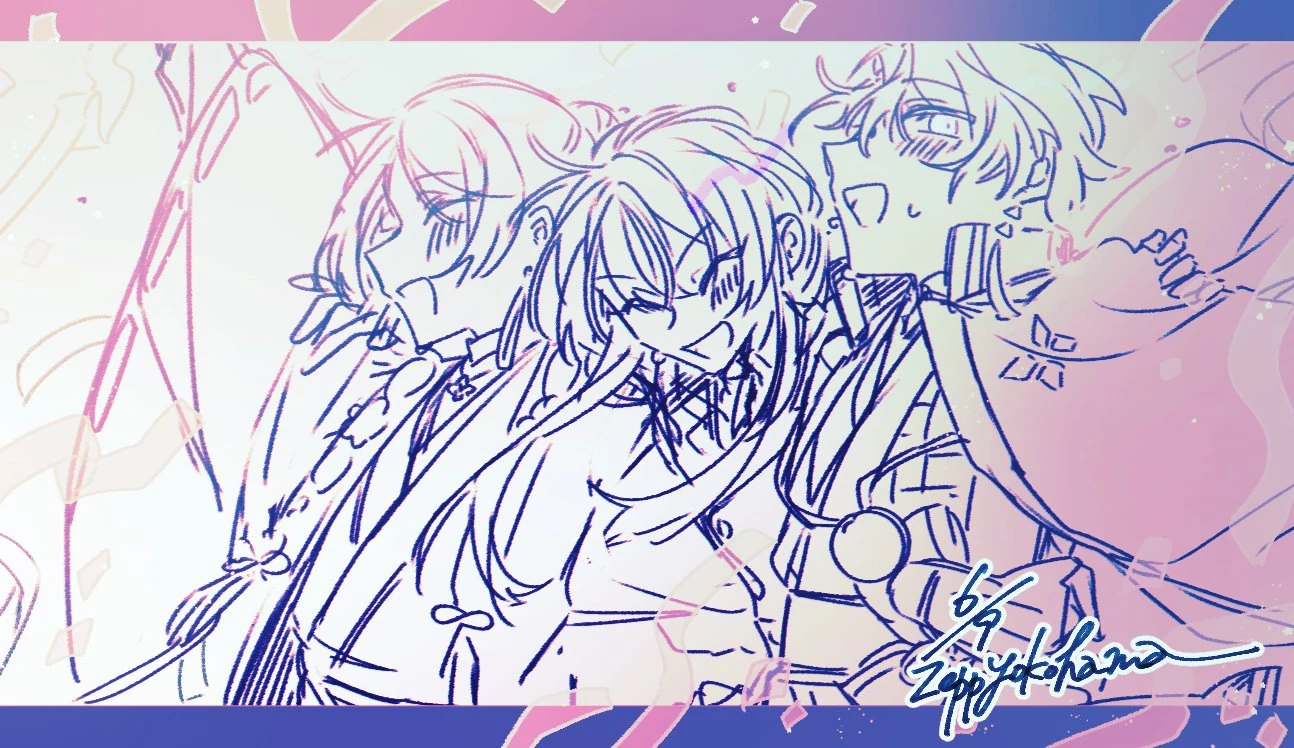 VΔLZ 1st LIVE "Issho Nyukon" Illustration<br>by E81/wata