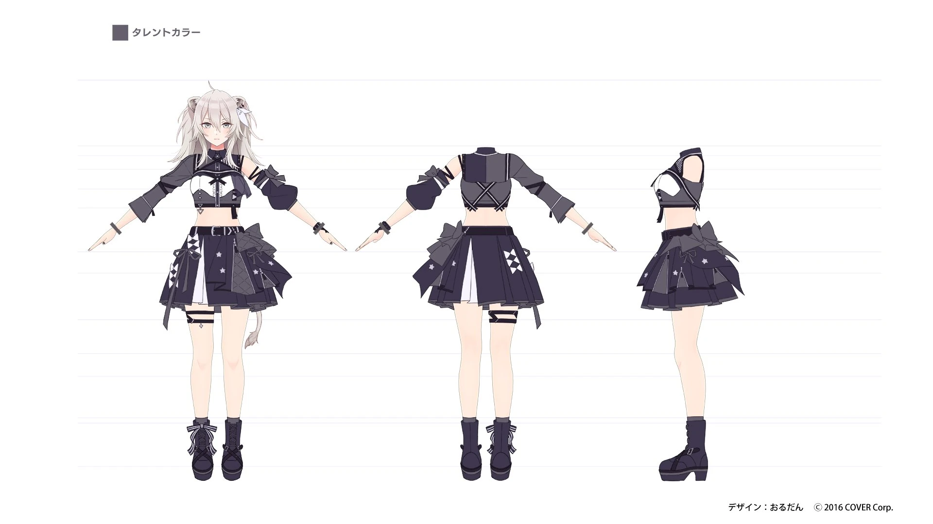 hololive 6th fes. Color Rise Harmony 3D Idol Costume Concept Illustration by Ordan