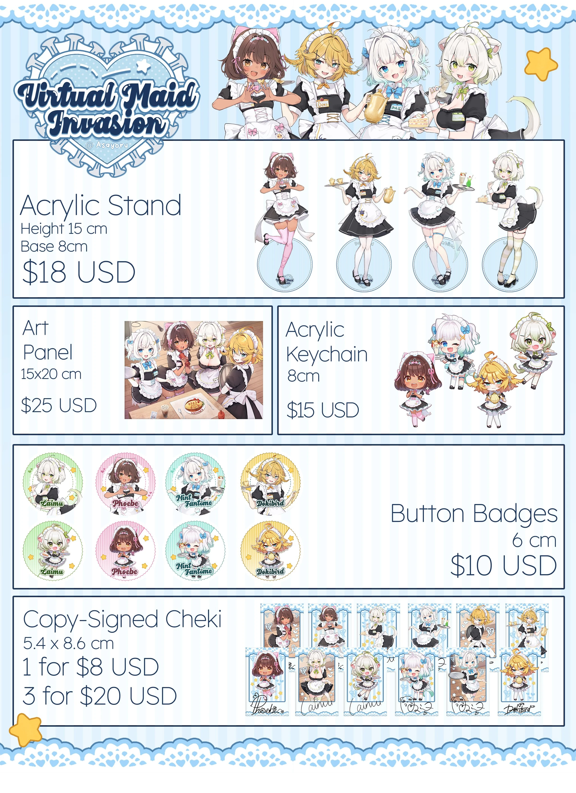 VMaidInvasion Merchandise Catalog