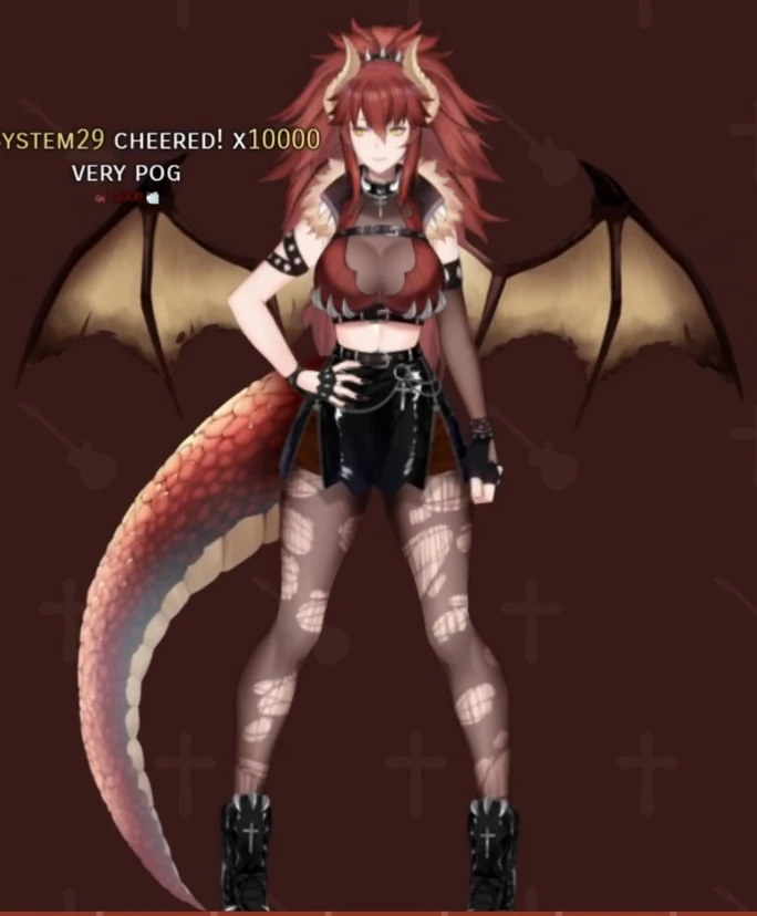 Zentreya Full Body Dragon 2D Model