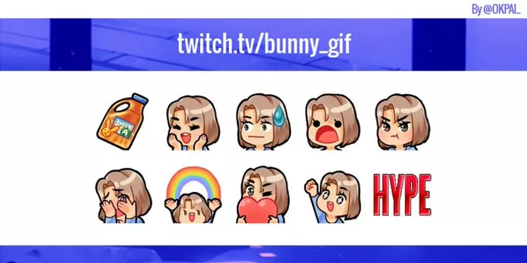 Bunny GIF Emotes 1 by Okpai