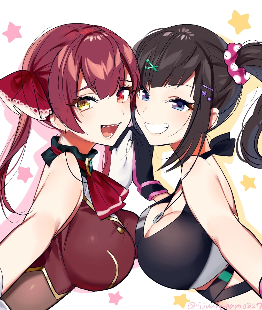 Houshou Marine and Hayase Sou<br>by Ninahachi