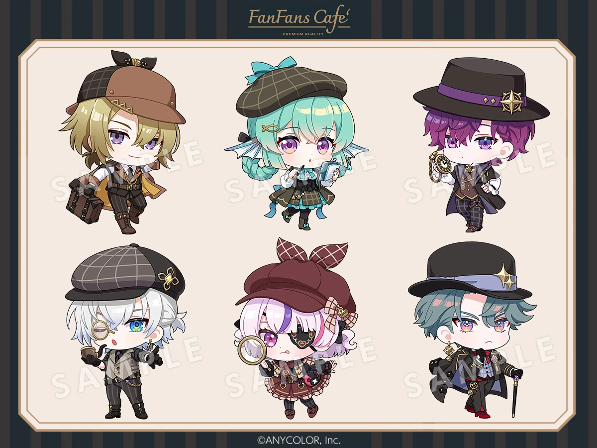 Nijjisanji EN x FanFans Cafe Taiwan Collab by meow_nightcat