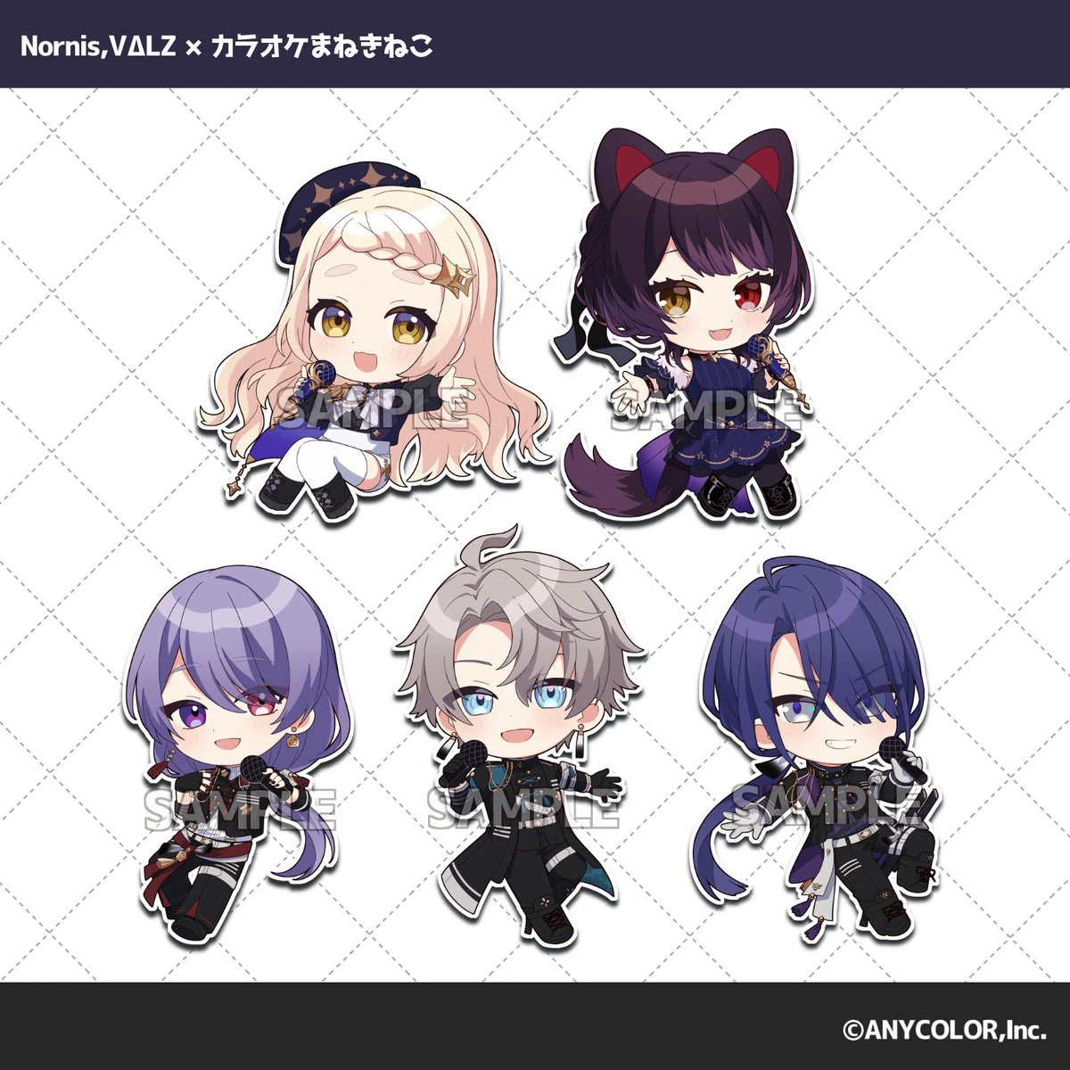 Manekineko x NIJISANJI Live Tour Campaign Chibi Illustration <br>by Kuoinu