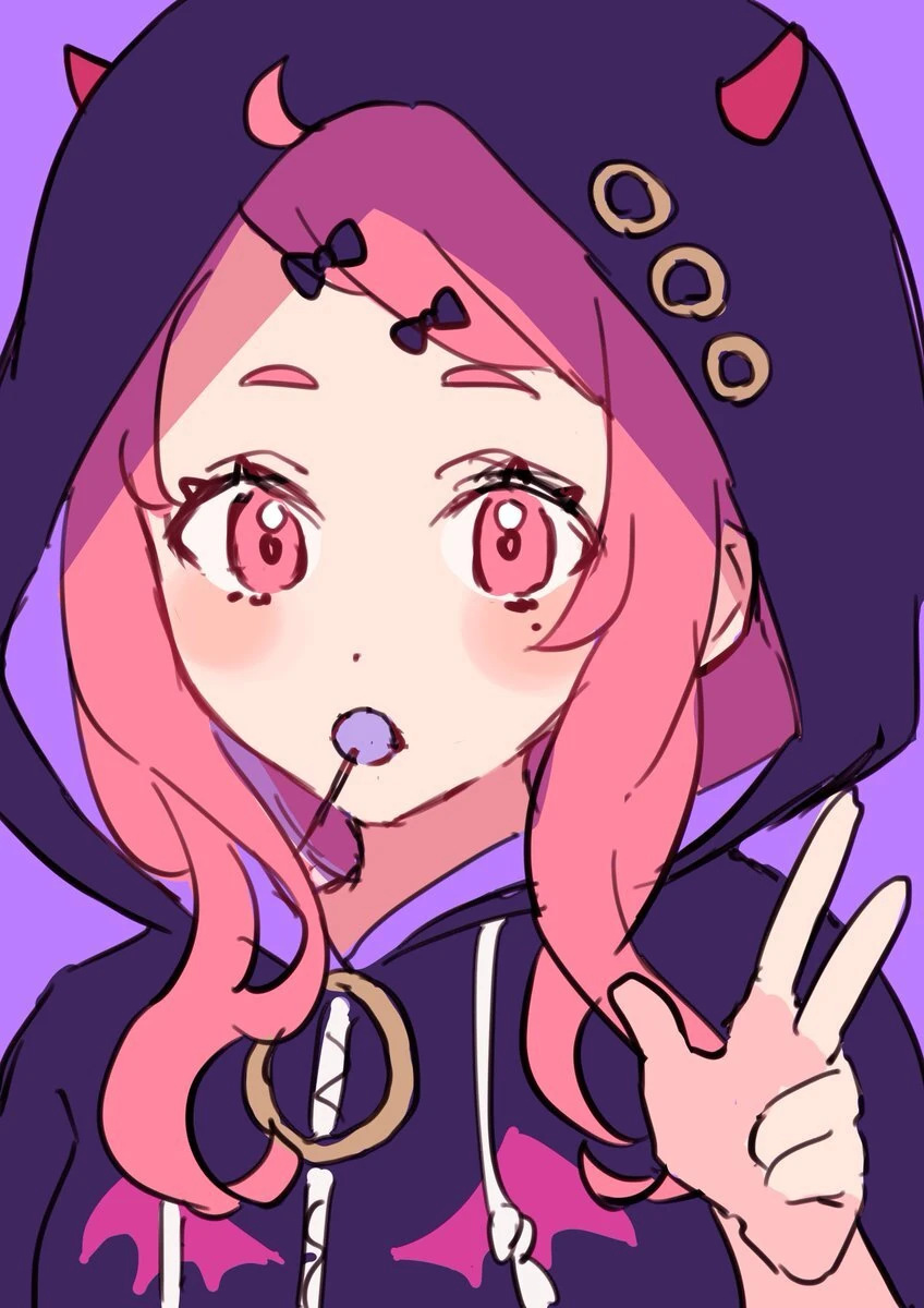Devil Hoodie Outfit Illustration<br>by Sakura
