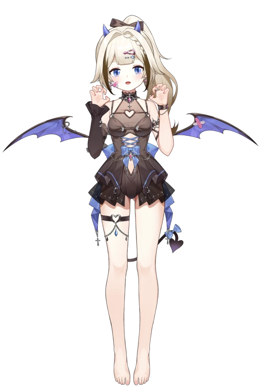 Little Devil Outfit With Ponytail Hairstyle