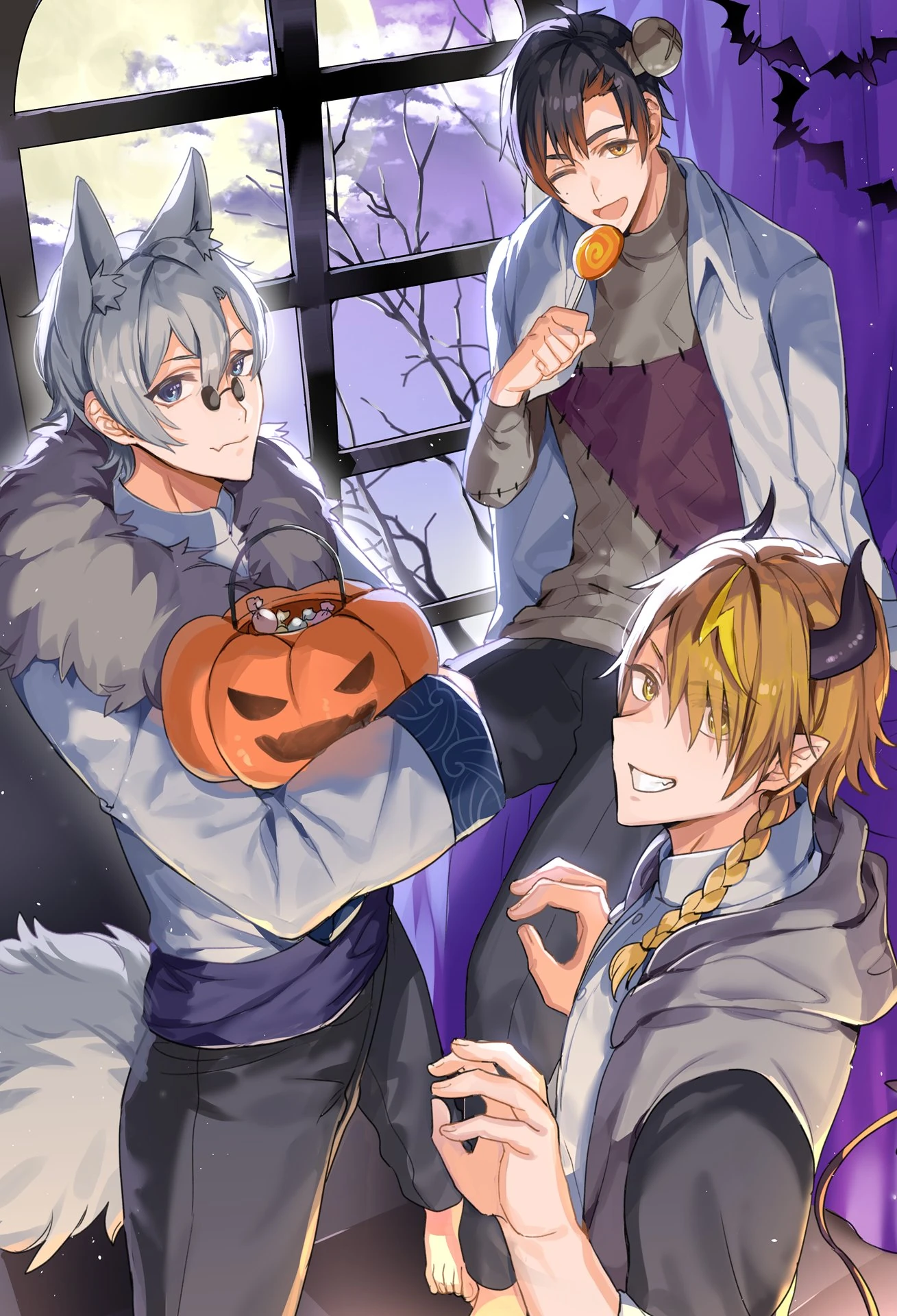 Aoba Kyou, Homura, and Teru by Susuke