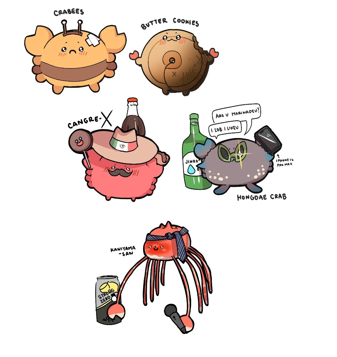 Crabs of Various Ethnicties 1