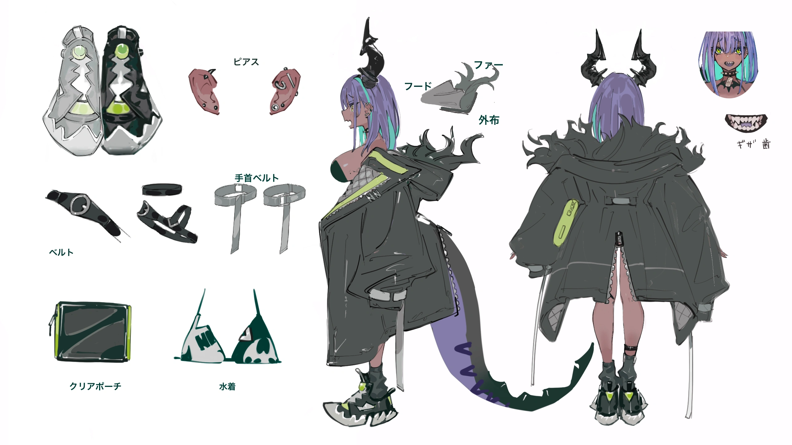 3D model reference sheet