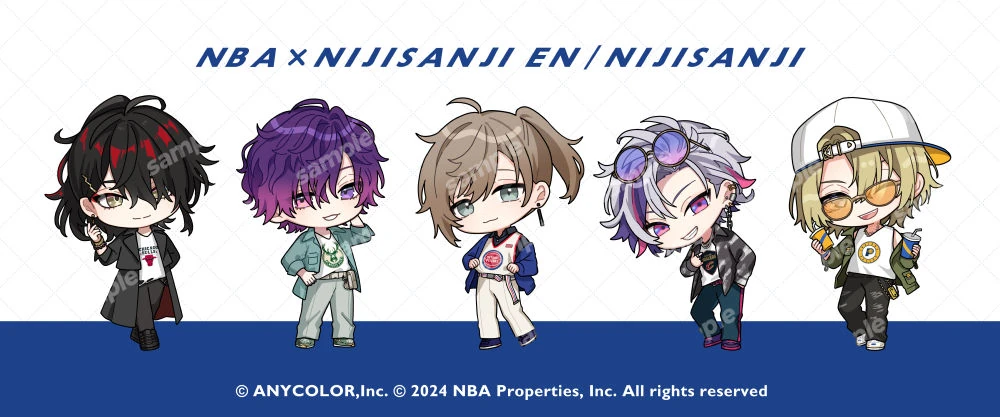 NBA x NIJISANJI SD Illustration by Tama