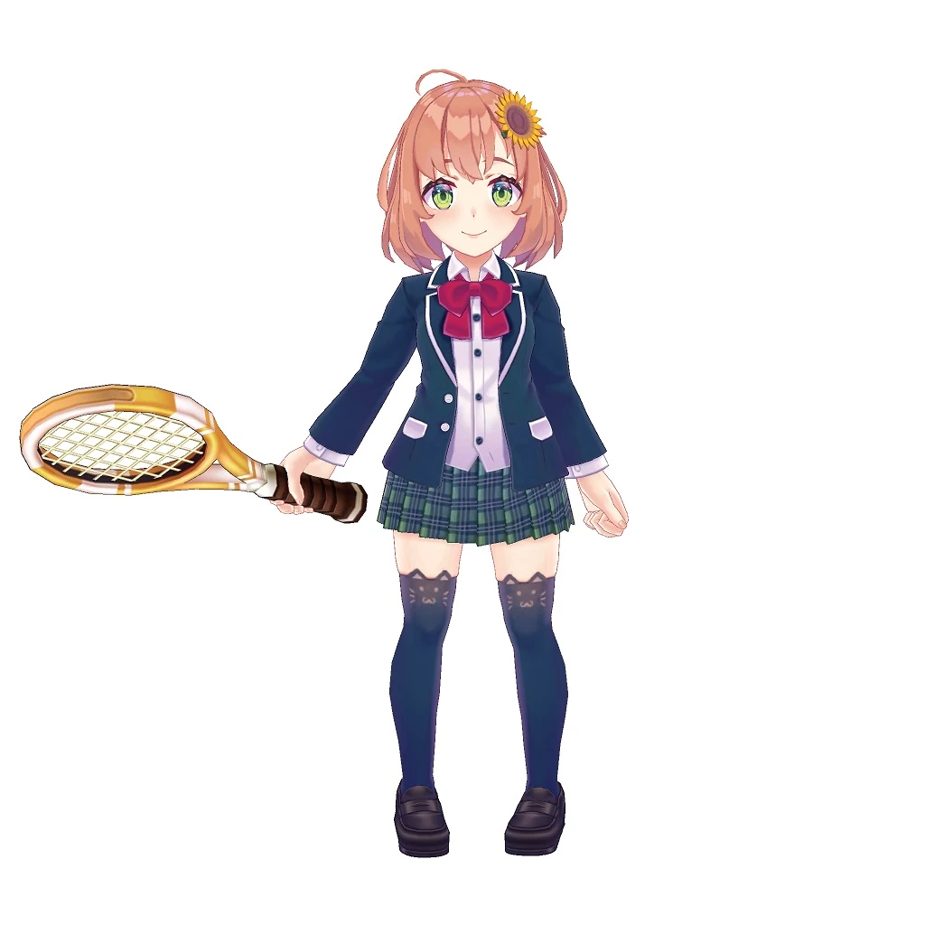 White Cat Tennis Render
