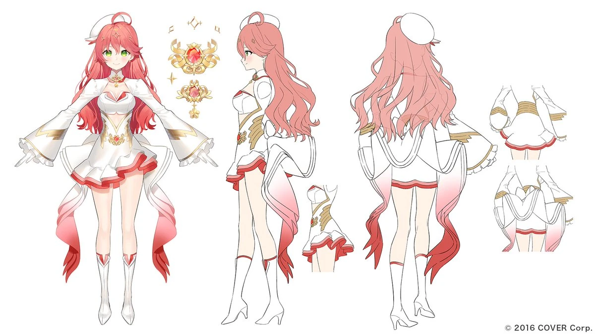 Magical Girl holoWitches! Costume Concept Illustration<br>by Ancotaku