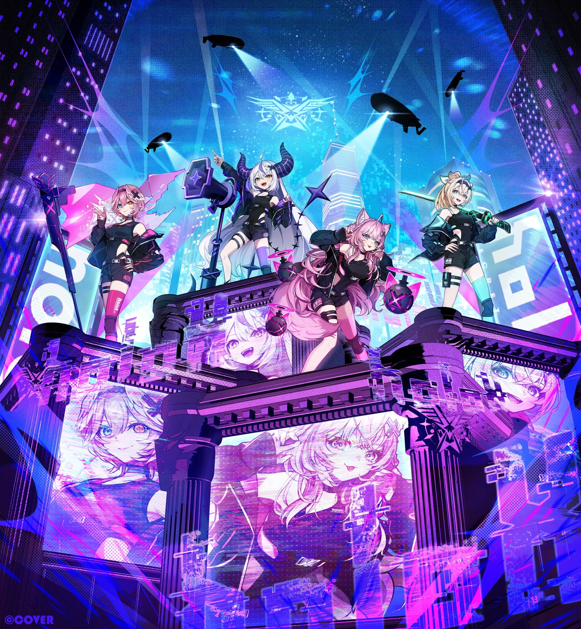 holoX First MISSION Concert Key Visual by POKImari