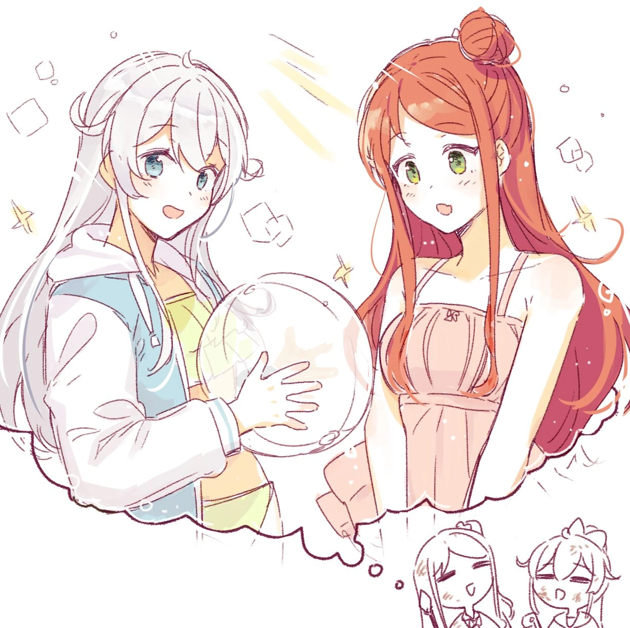 Yukishiro Mahiro and Akabane Youko<br>by MONO MON