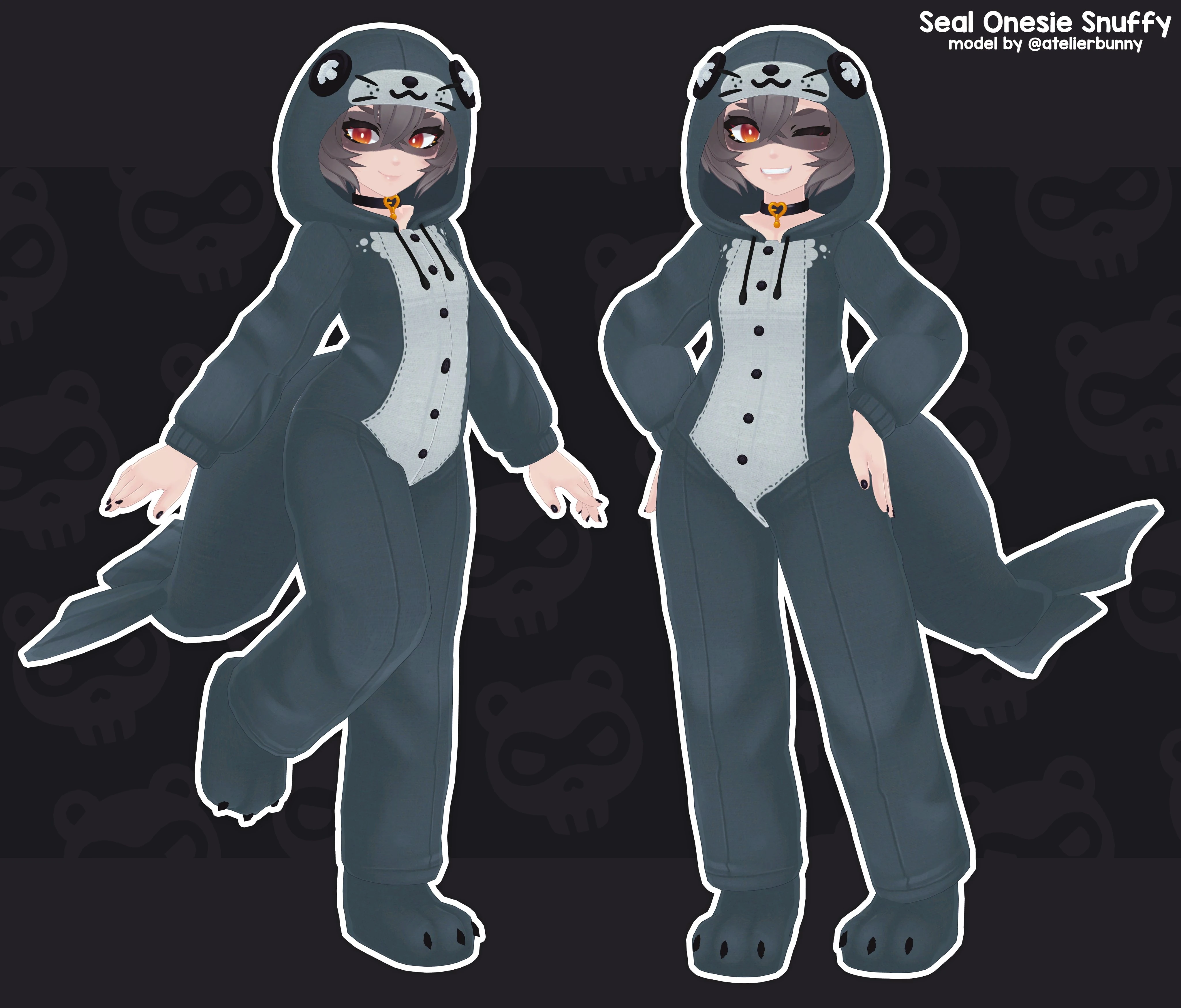 Seal Onesie Snuffy model by [https://mobile.twitter.com/atelierbunny atelierbunny]