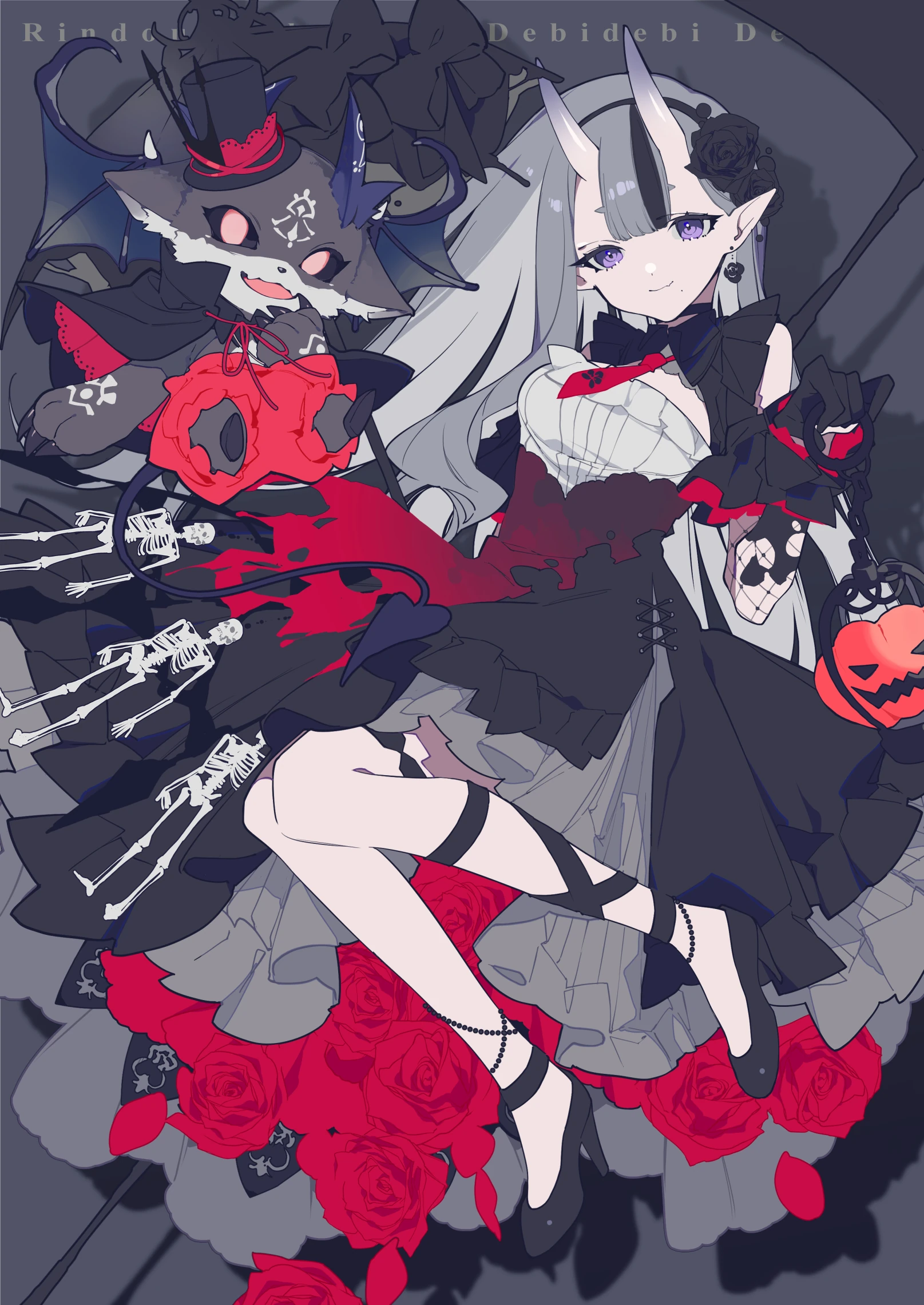 Mrs. Pumpkin no Kokkei na Yume Illustration<br>by Kei Mochizuki