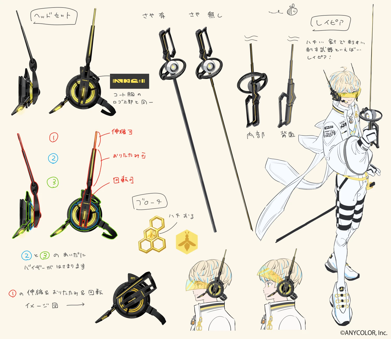 Weapon and Communicator Reference Sheet