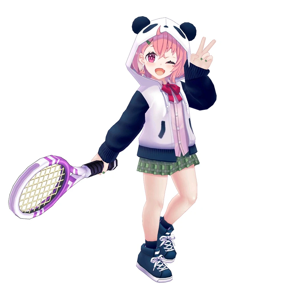 White Cat Tennis Render