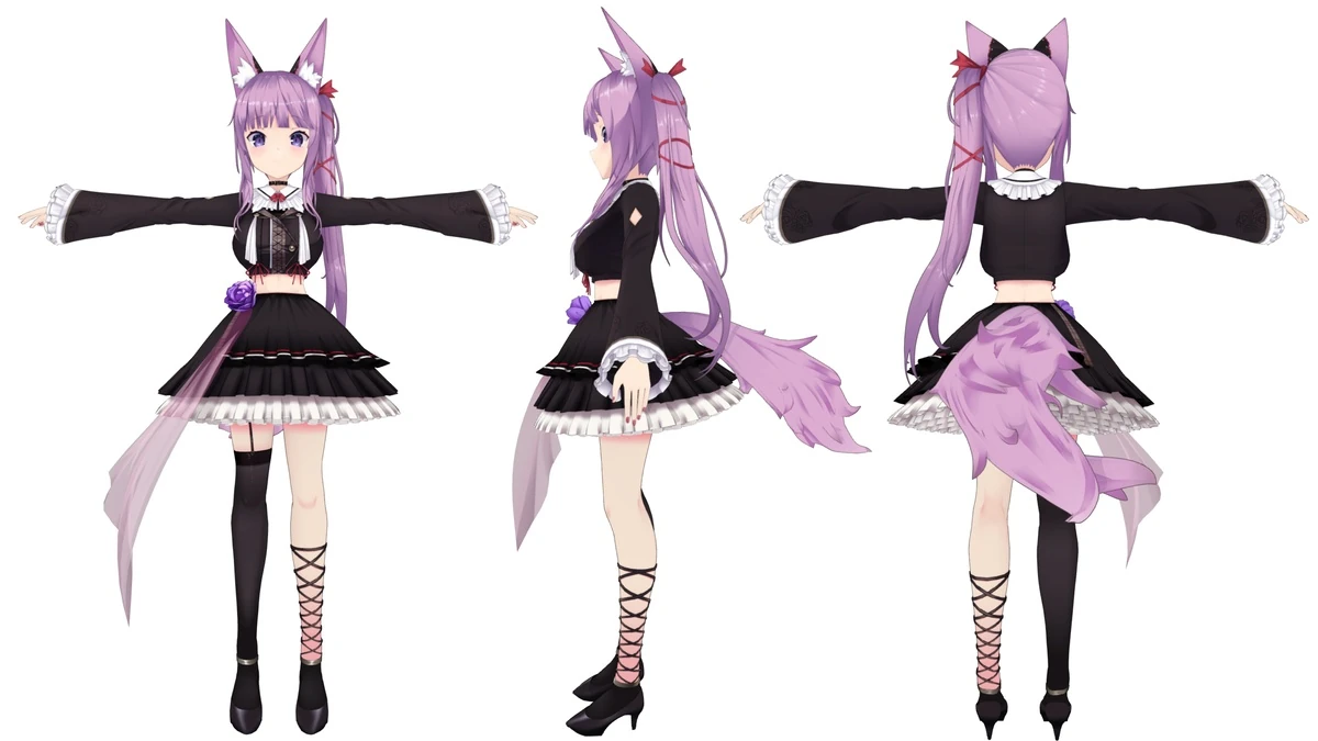 3D Stage Costume (Black Version)
