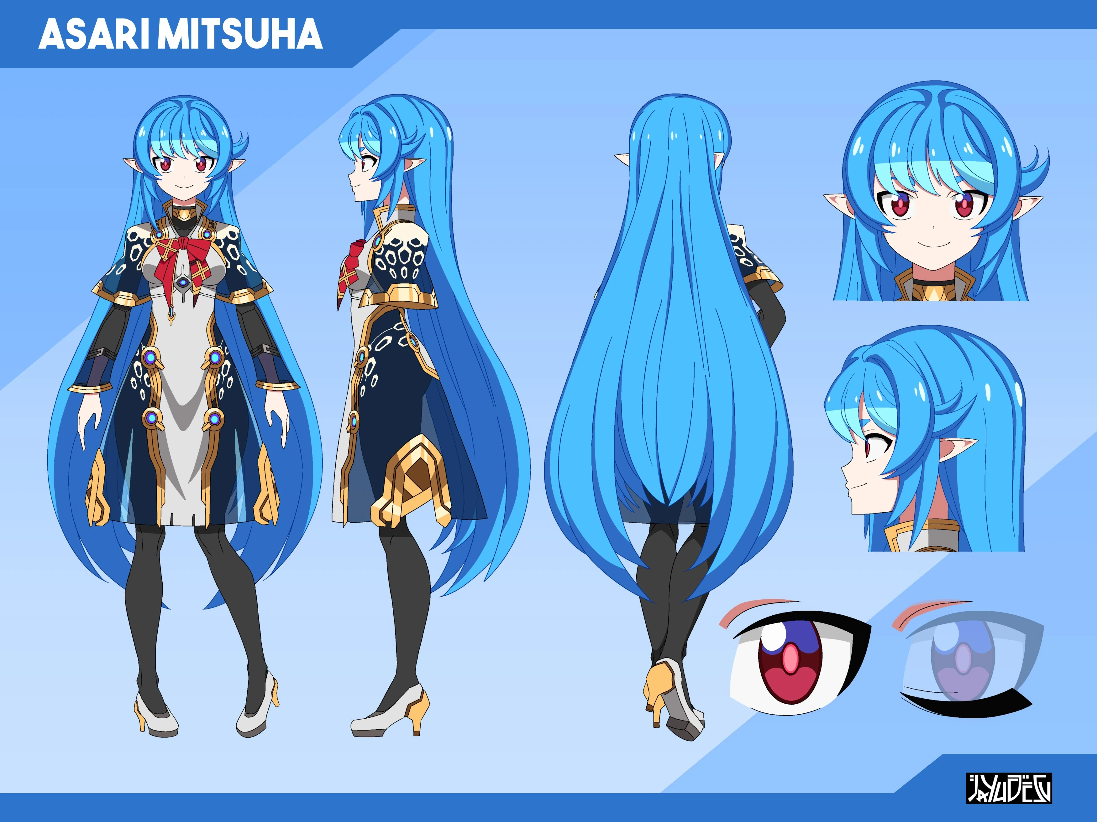Animation model sheet by Jayu