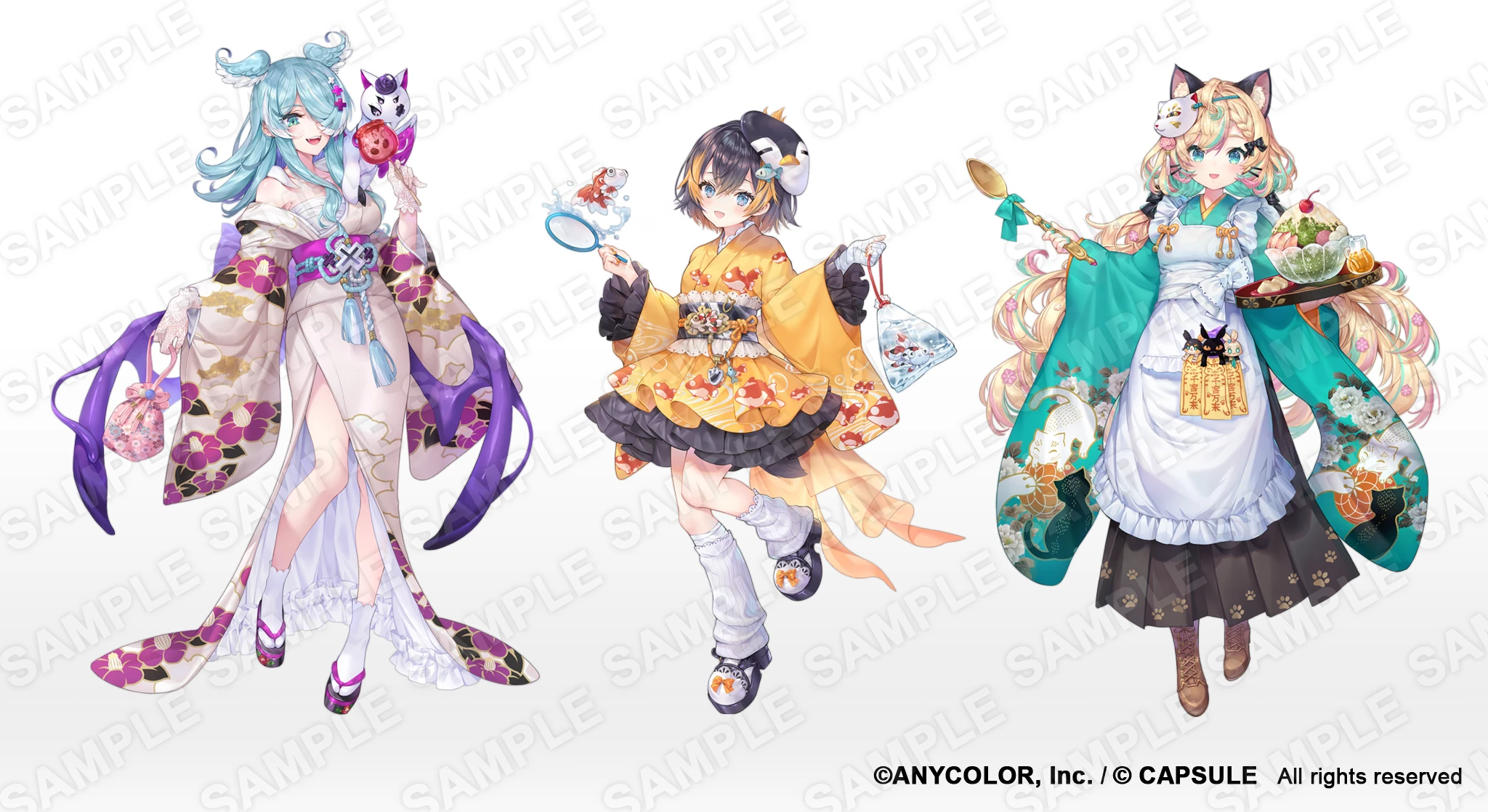 NIJISANJI EN x OU-EN Cafe Collaboration Illustration by Kumi