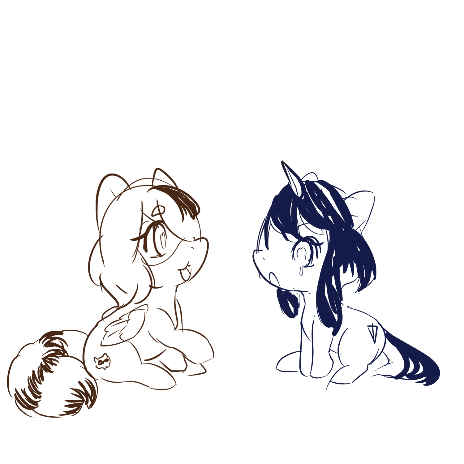 Snuffy and [[Shine]] ponies<br>(by [[Shine]])