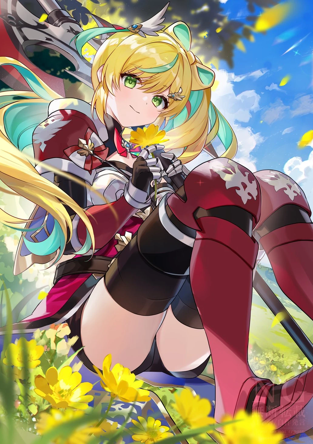 3D Model Debut Commemorative Illustration by Soraneko Hino