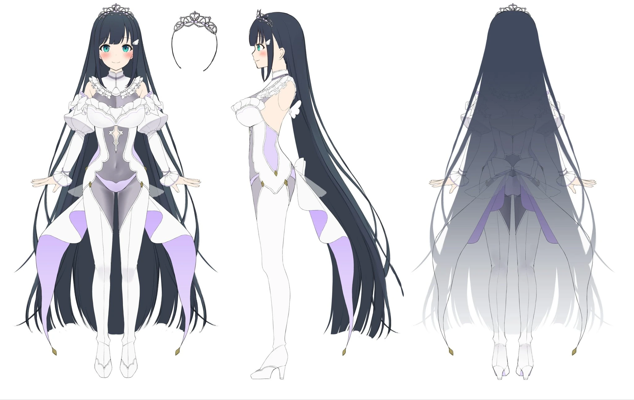 Long hair (Legacy) reference sheet
