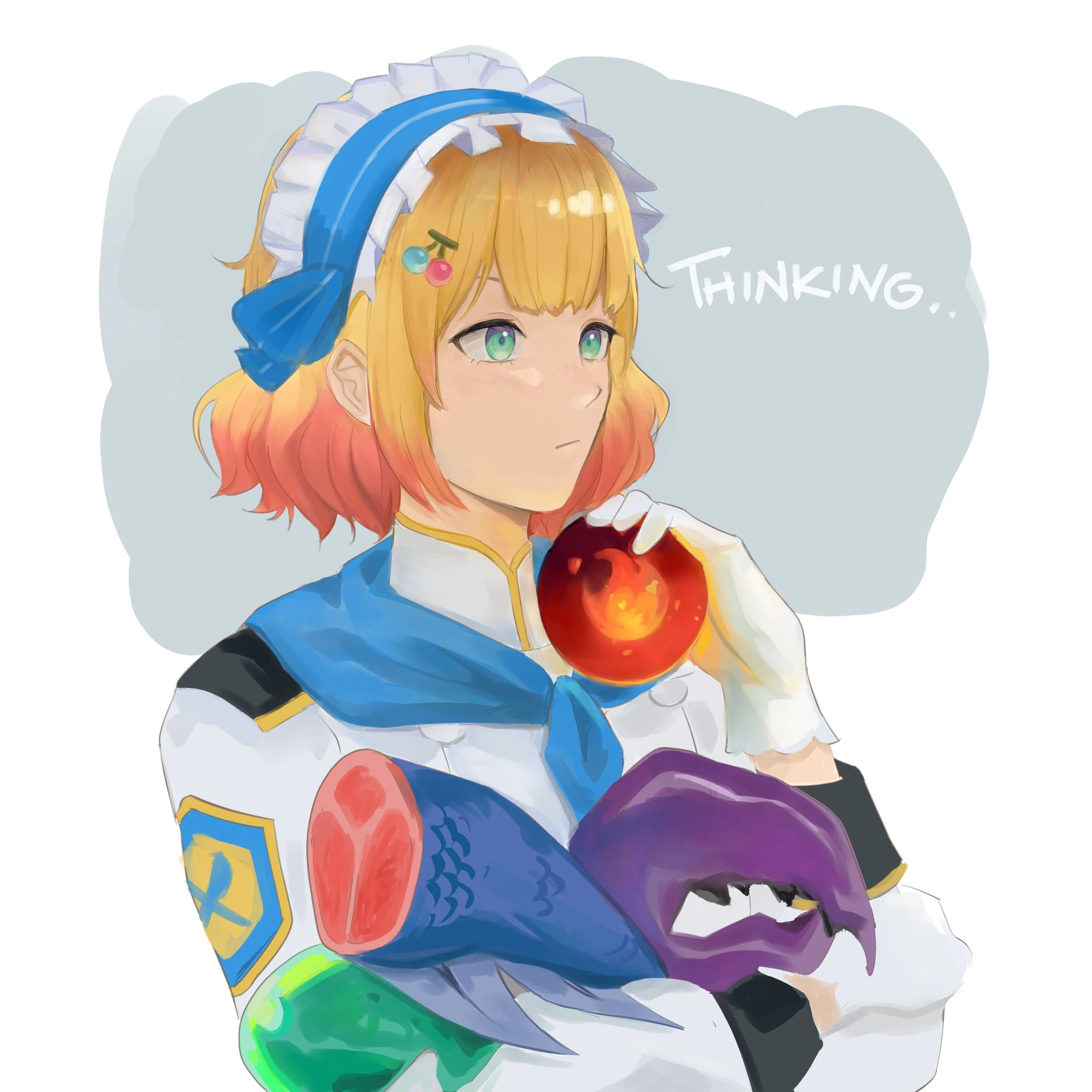 Keiki wearing the Battle Chef Brigade uniform by @arioTL