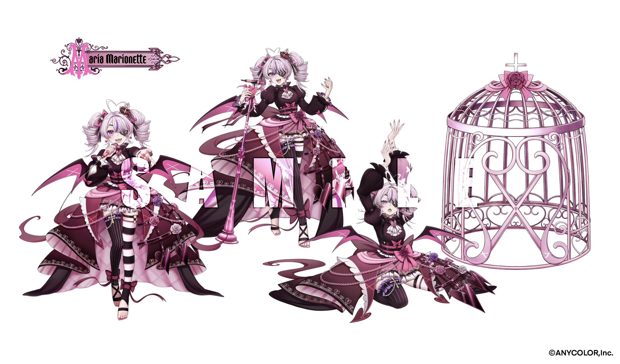 Gothic Cage Vampire Illustration by Cheese