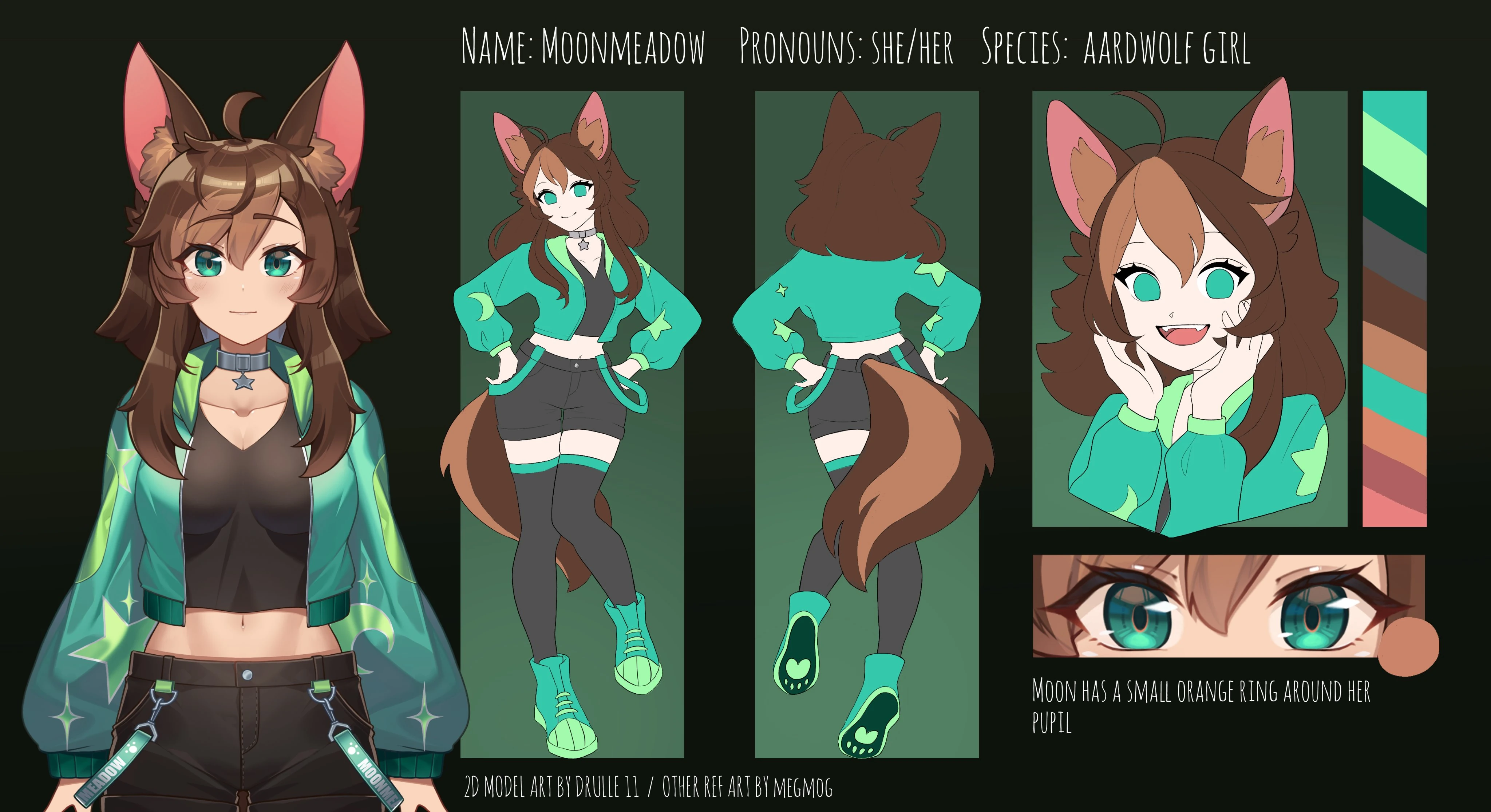 Ref Sheet for Moon's original L2D model