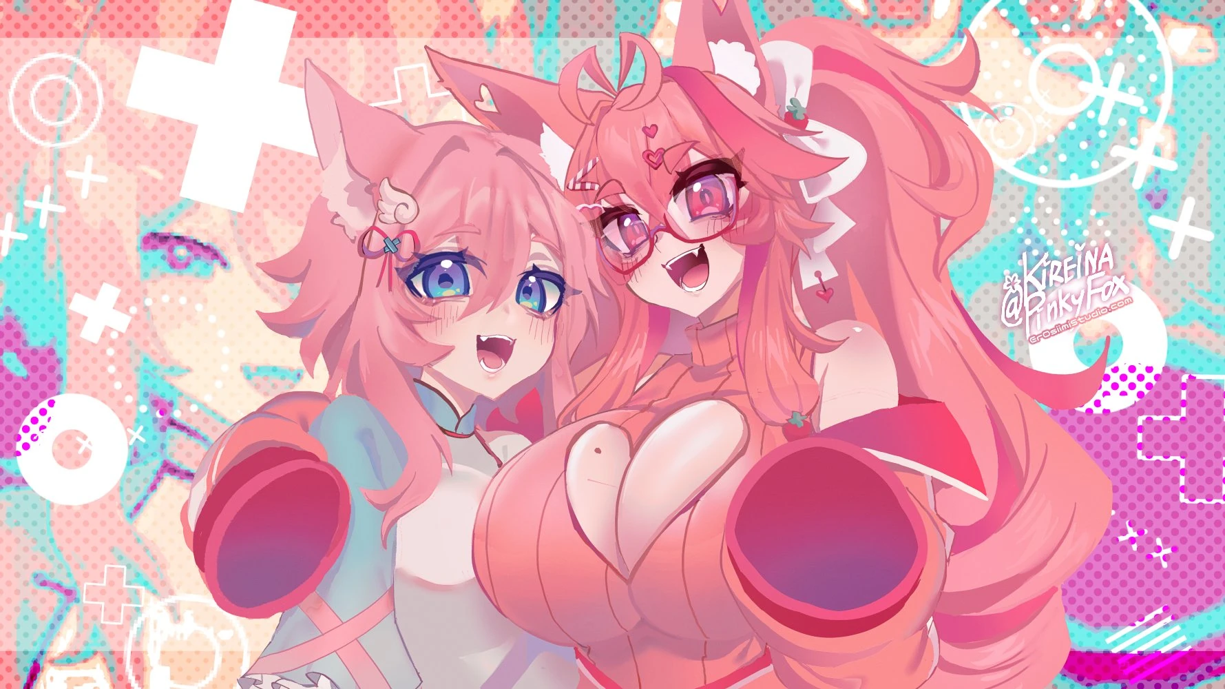 Pinky Sisters<br>by KireinaPinkyFox