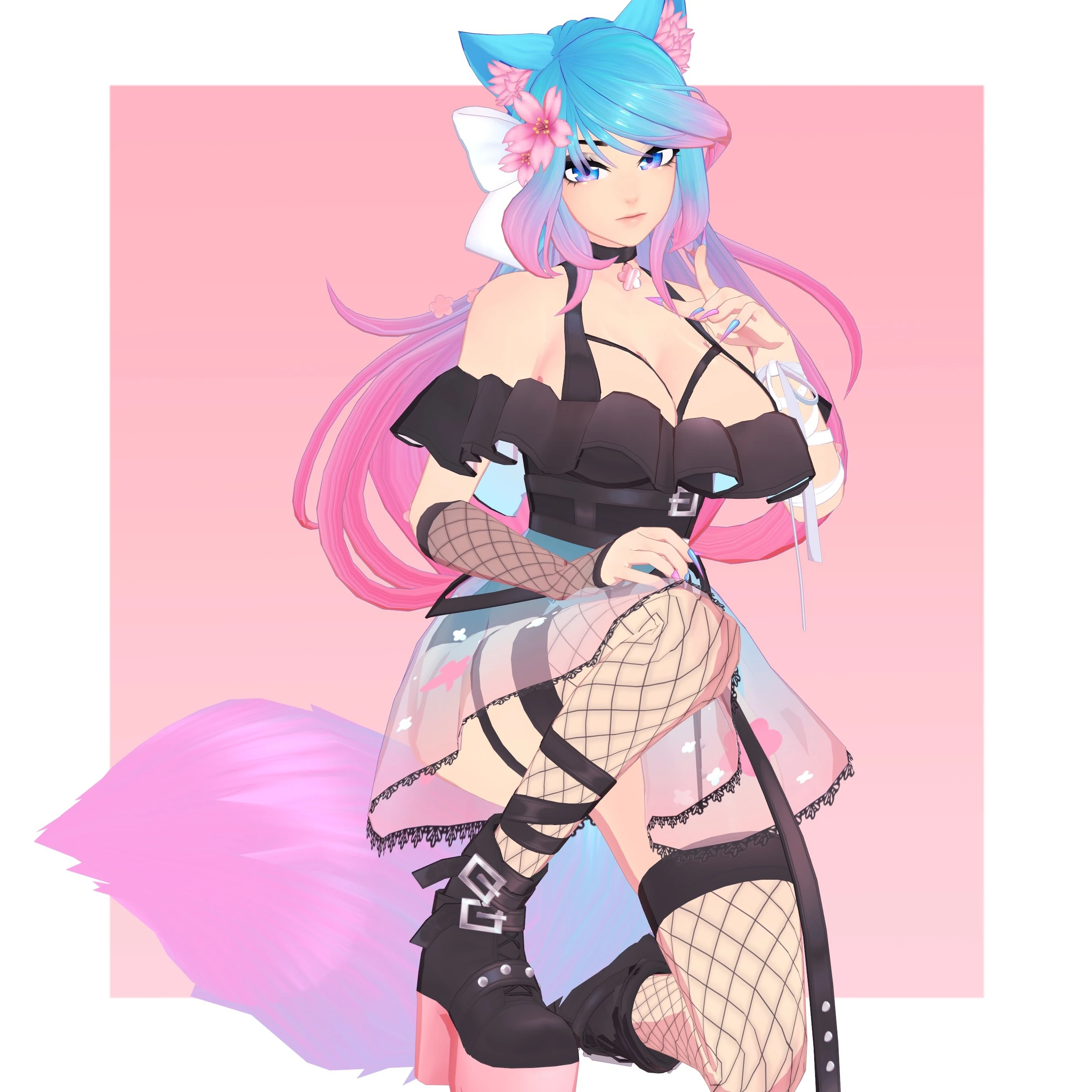 Silvervale summer outfit by jjinomu