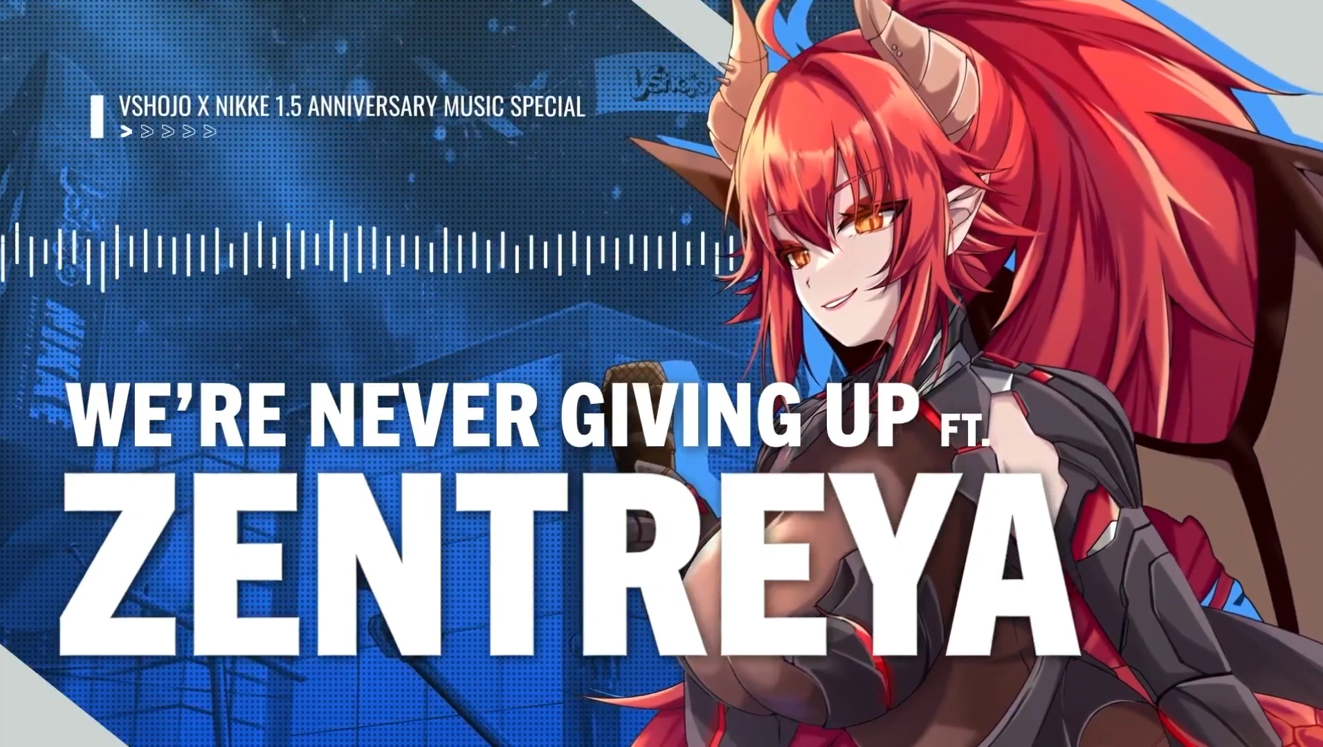 VShojo X Zentreya NIKKE Music Video Title Card by Nnnoira
