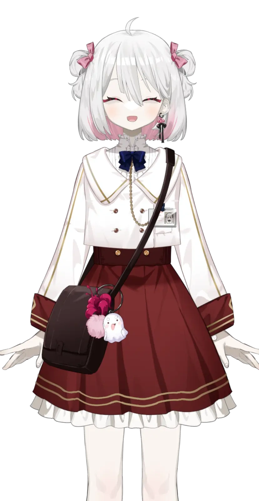 School Uniform With Shoulder Bag, and Without Beret and Blazer