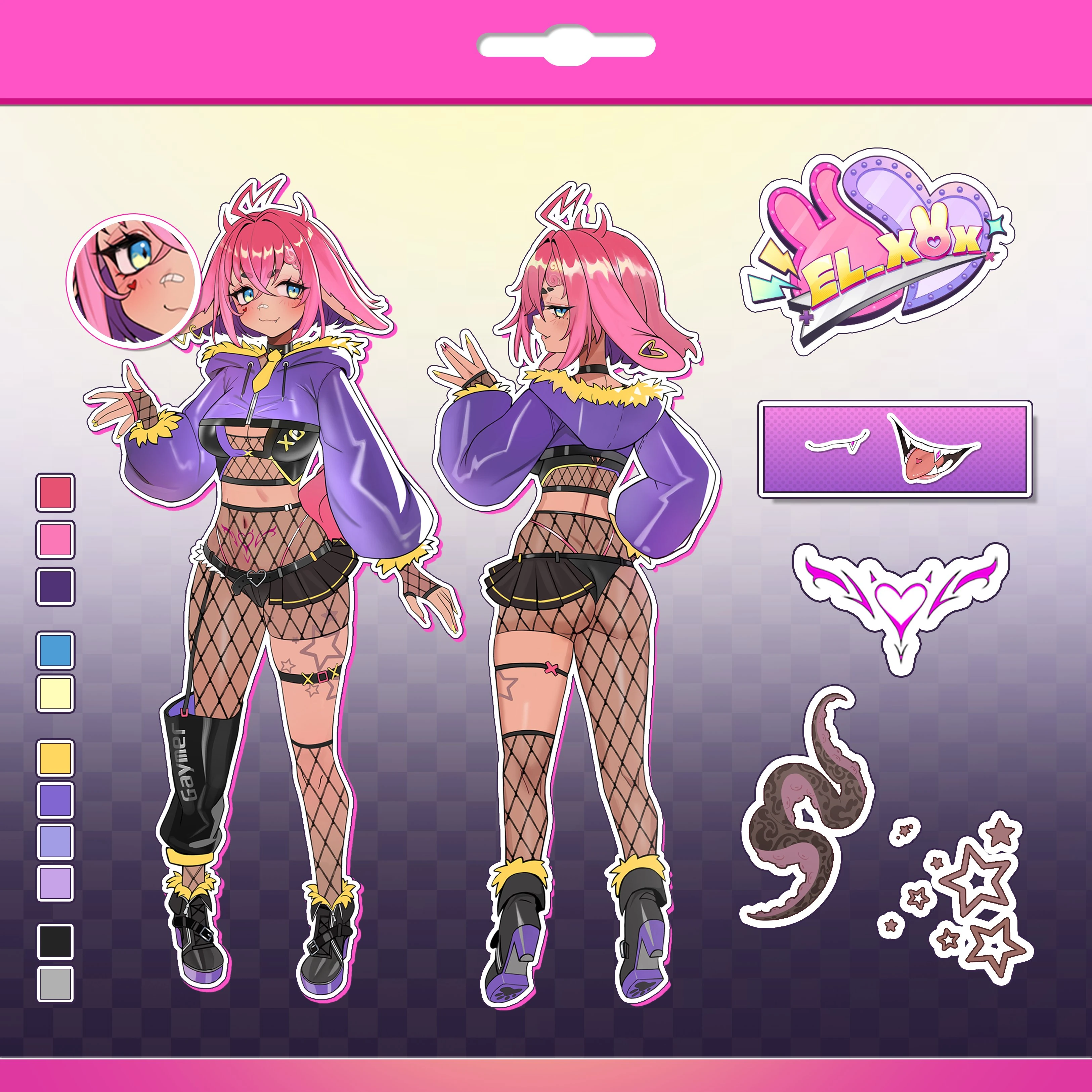 el_XoX 3.0 2-D Model Concept Art