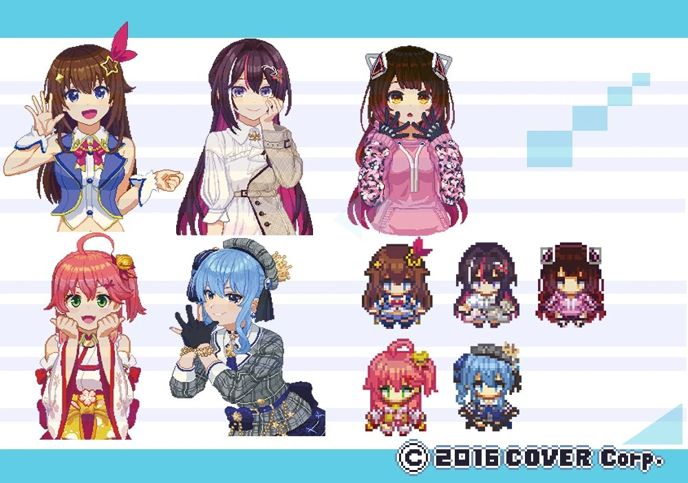 hololive Connect pixel art Merch by Tengunose