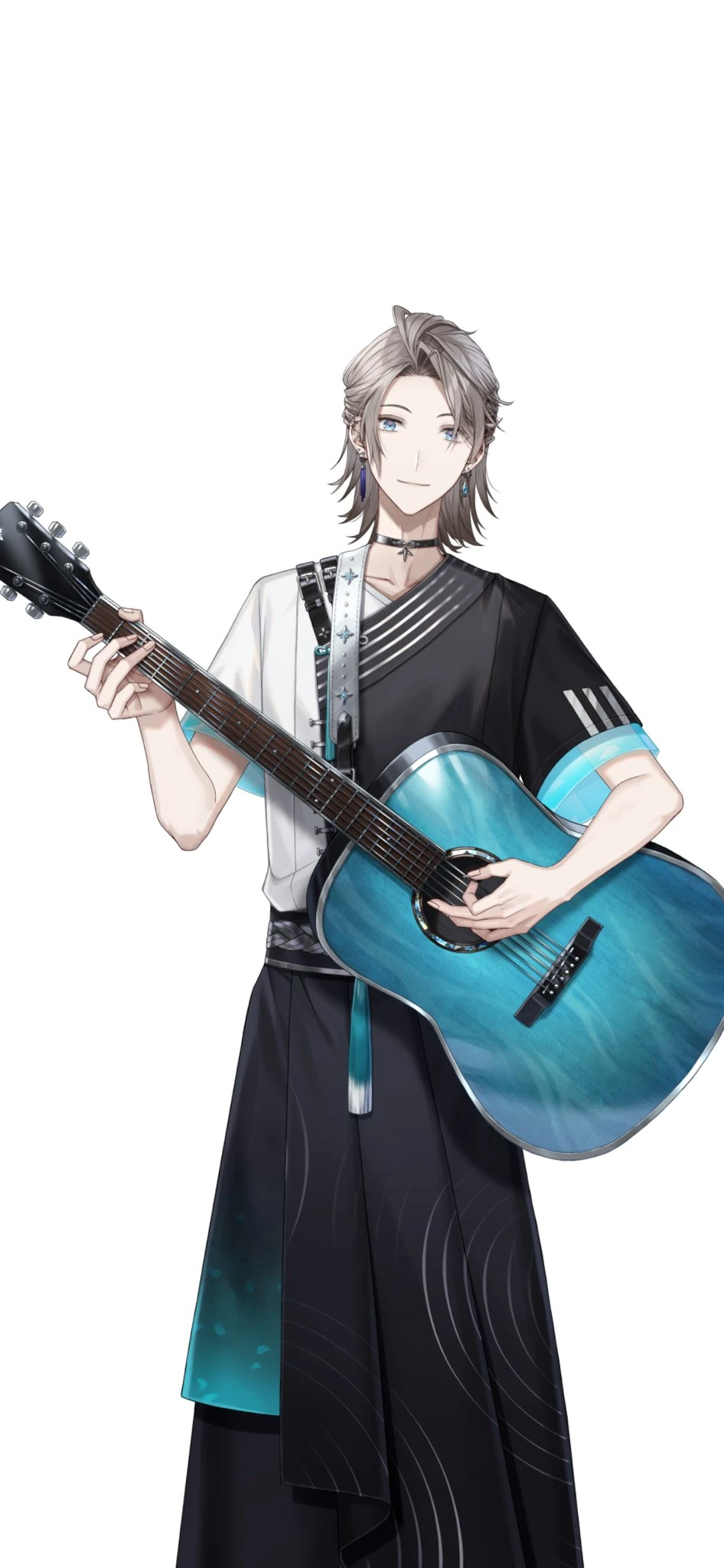 Japanese Modern Outfit With Guitar