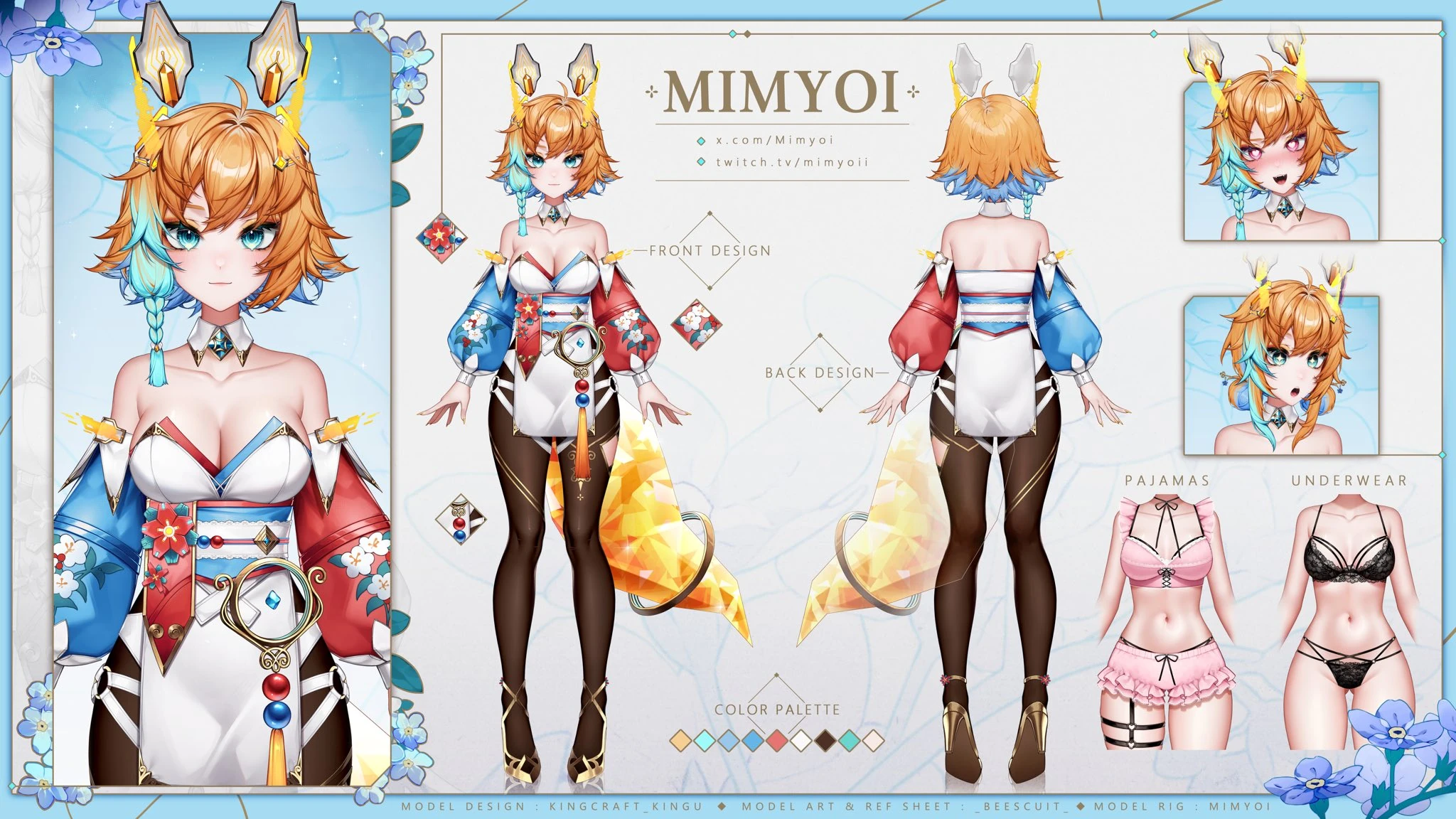 First outfit Reference sheet