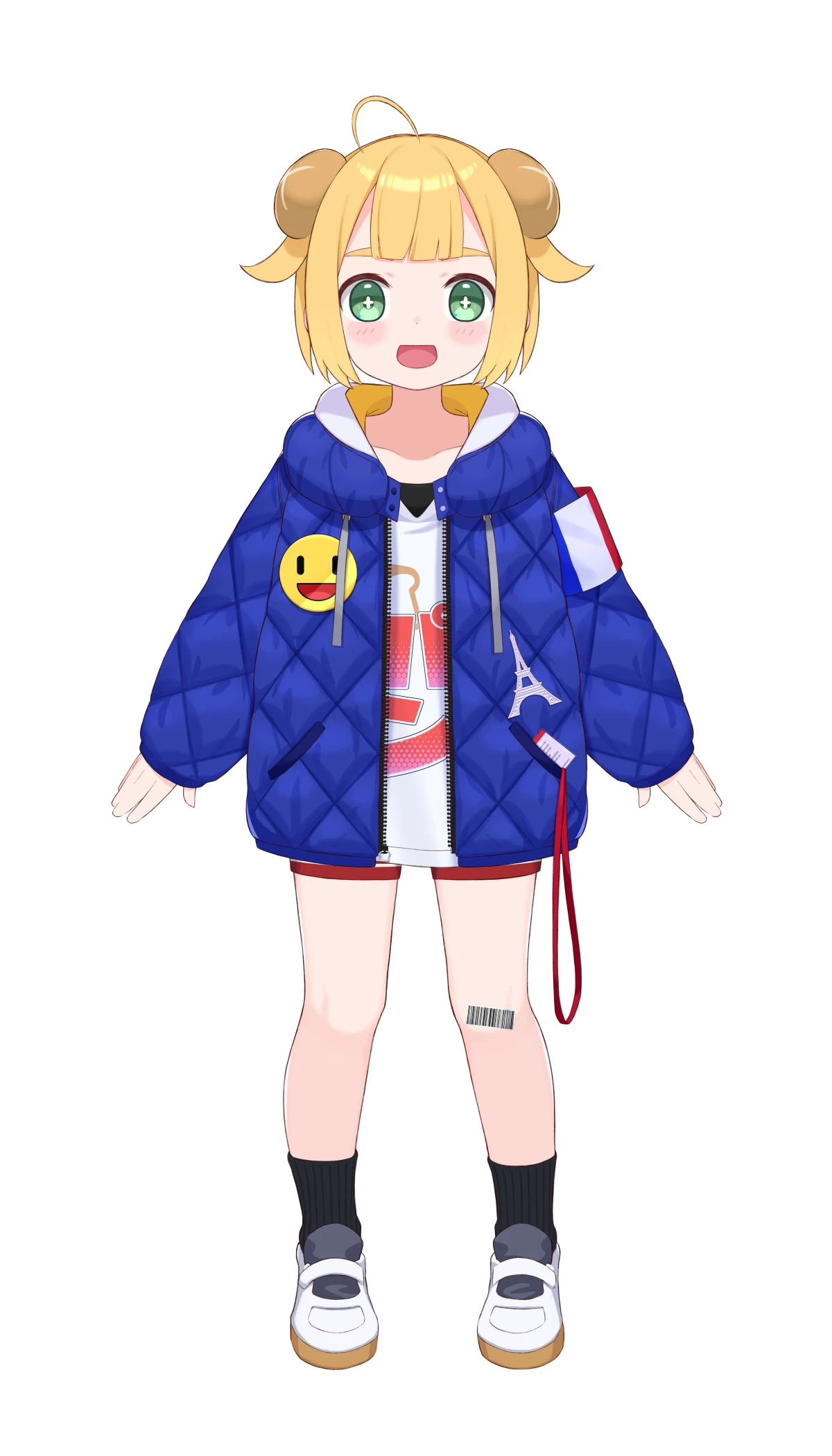 Baguette's 2022 model (Illustration by Hosinagomi, rigging by nonon_yuno)