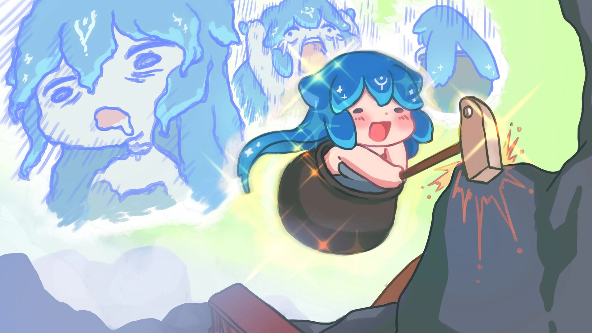 getting over it art by fub