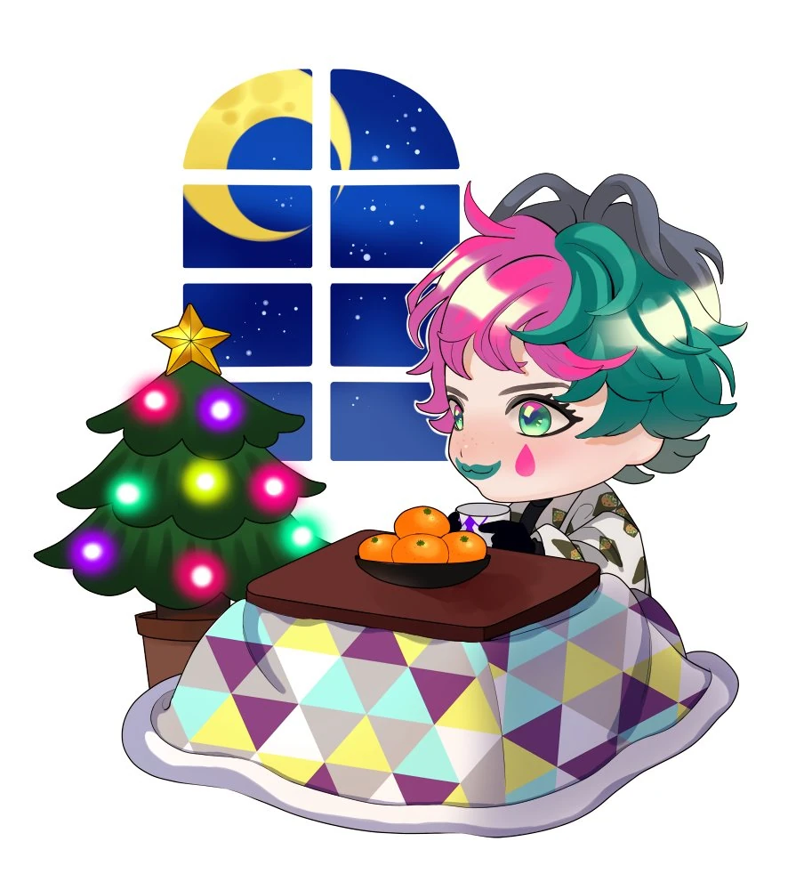 Christmas 2018, 30,000 Twitter Followers, and 40,000 Subscribers Illustration<br>by Sudou Minoru