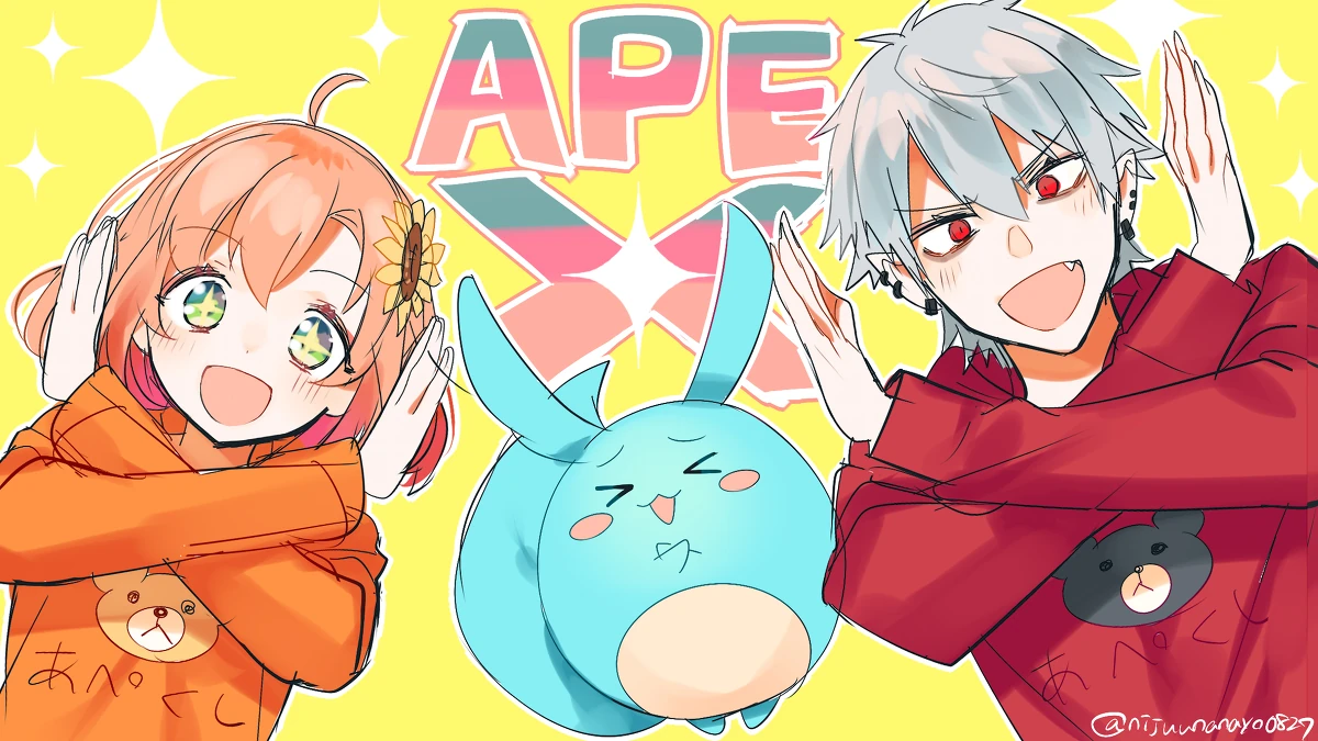 Kumamossan APEX Stream Illustration<br>by Ninahachi