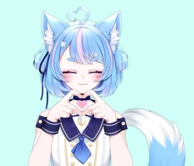 Cute heart emote
