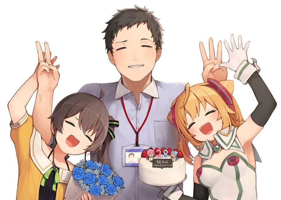 Natsuiro Matsuri, Yashiro Kizuku, and Hacka by Ceramic06