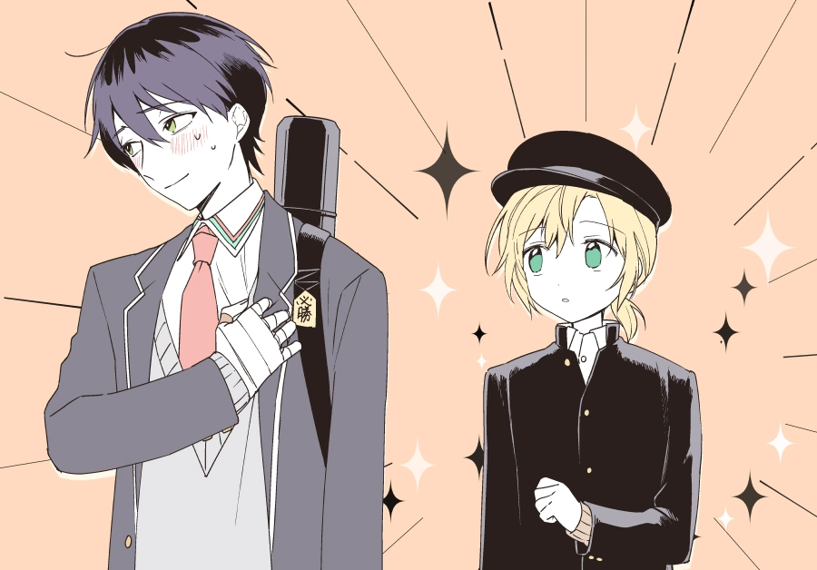 Suzuya Aki and Kenmochi Toya by Kuriyama