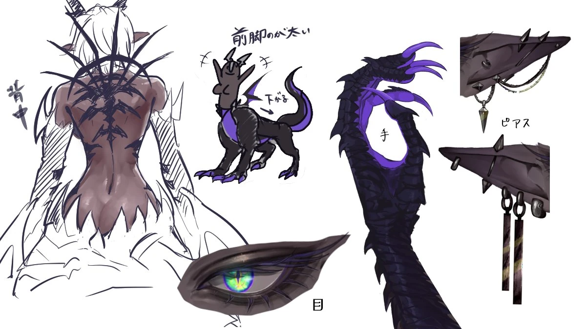 2D model reference sheet