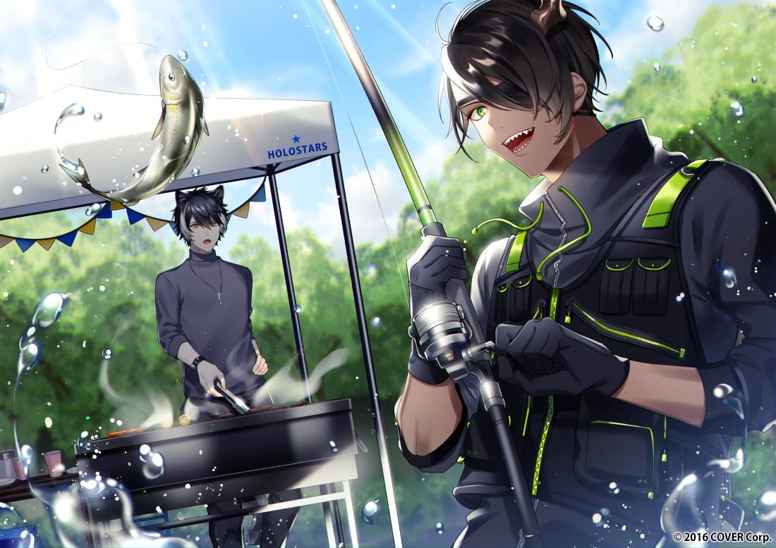 HOLOSTARS Spring Picnic Voice 2021 Illustration<br>by Umenoshii