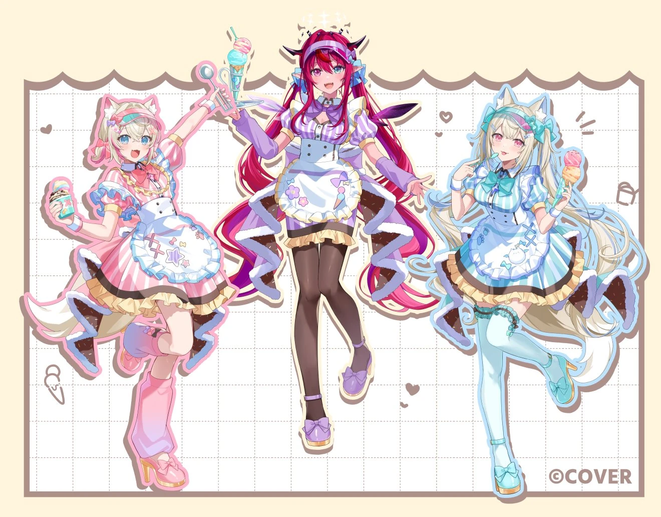 hololive English Tsun Scoops Illustration by Jiwoo