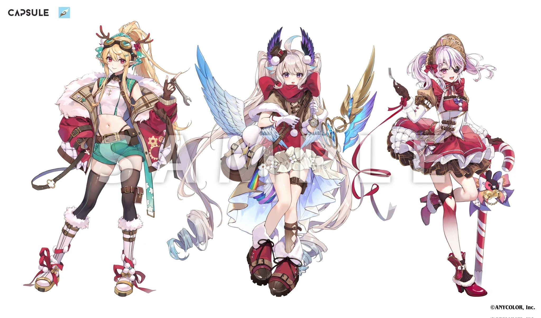 NIJISANJI EN x OU-EN CAFE Collaboration Cafe Illustration<br>by Pa Pa